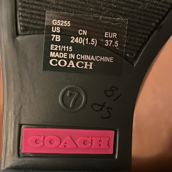 COACH JADE Millie Rain Booties Sig C Knit NWT - Picture 7 of 11